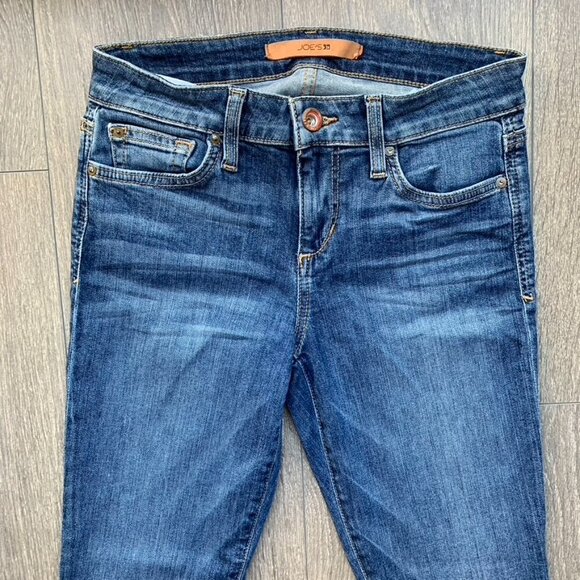 Joe's Jeans Skinny Ankle Jeans Icon Mid Rise Denim Raw Hem Roamie Size 25 - Picture 7 of 10